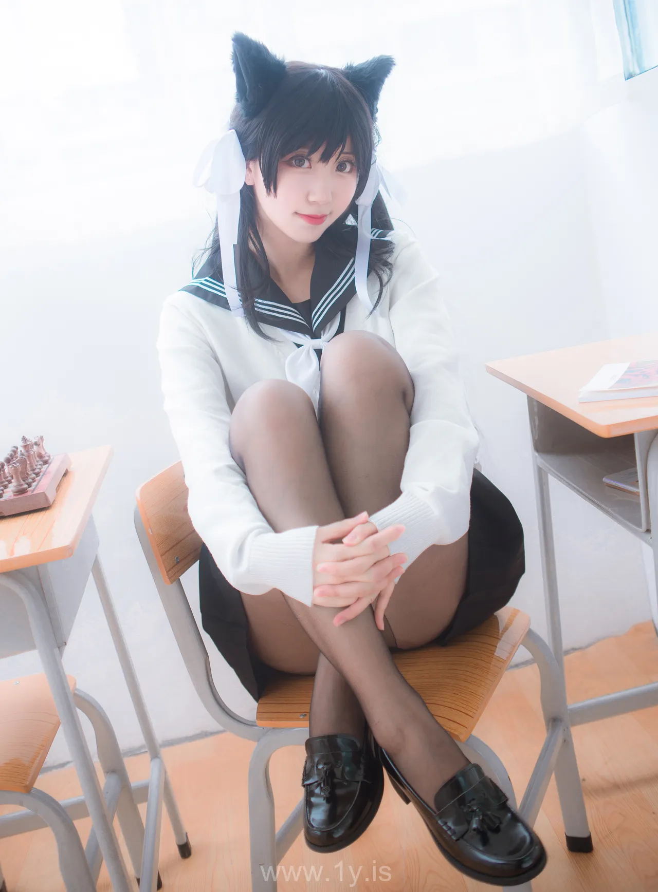 Coser@黑川 NO.005 Delightful Asian Teen 獒犬制服